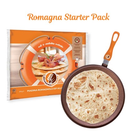 Romagna Starter Pack - Spedizione Gratuita - Piadina Fuori Frigo + Testo Romagnolo