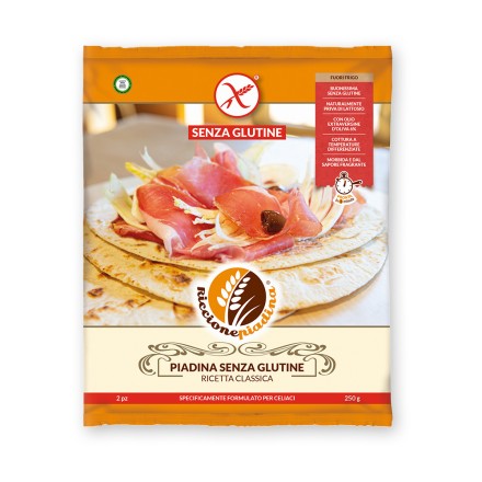 Piadina senza glutine senza lattosio fuori frigo